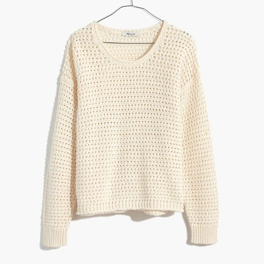 NWT Madewell Austen Sweater White Cream